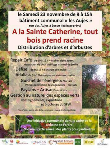 Distribution gratuite d'arbres et d'arbustes mais aussi activités diverses
